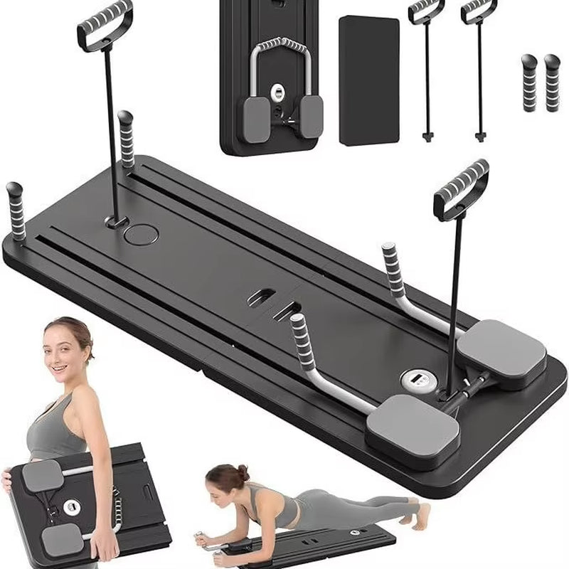 2025 5In1 Multi-Purpose Foldable Pilates Reformer Pilates Board AB Roller Wheel for Home Pilates Sliding Board